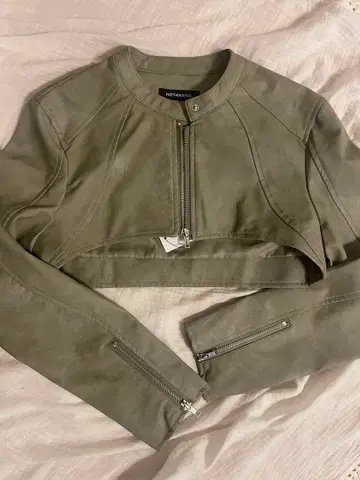 NOT4NERD 크롭 자켓 F 라이트 카키