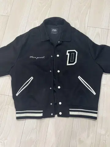 ZARA 자켓 바시티 자켓 블랙 L 사이즈