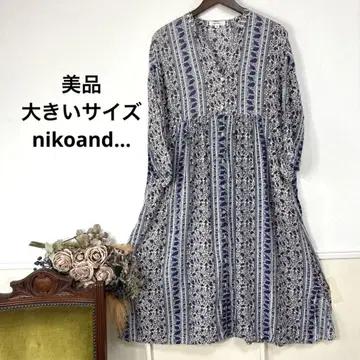 41 새상품급 빅 사이즈 nikoand - 내추럴 원피스
