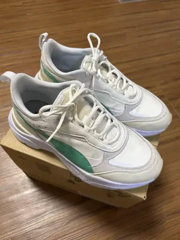 Puma 카시아 화이트/그린 24.5