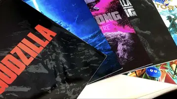 할리우드 고질라 시리즈 팸플릿 세트와 덤