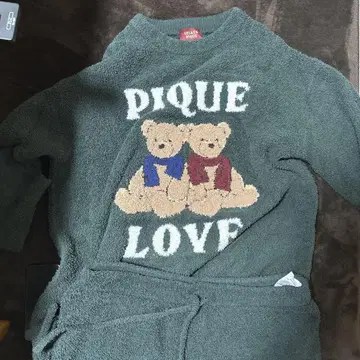 PIQUE LOVE 곰 자수 룸웨어