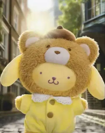 산리오 라떼 베이비 곰 봉제 인형 키링 푸딩 2체 세트