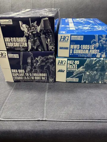 HG 건담 프라모델 프리미엄 반다이 한정판 4종 세트