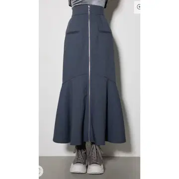 센터 지퍼 머메이드 스커트