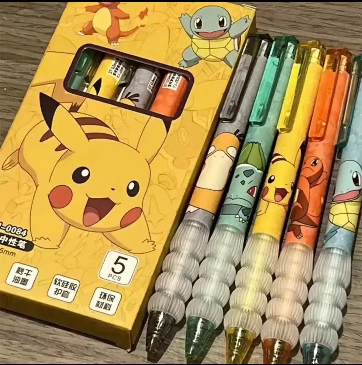 Pokémon Character Ballpoint Pen 5-Color Set