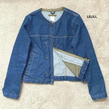 LELILL 데님 자켓 노카라 G 36 레릴