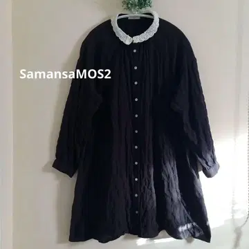 SamansaMOS2 레이스 옷깃 긴팔 튜닉