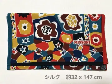 미쏘니 실크 롱 스카프 스톨 약 32 x 147cm