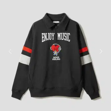 그라니프 BT21 ENJOY MUSIC 블랙 피케 셔츠 Unisex
