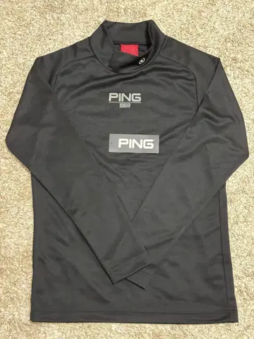 PING 긴팔 하이넥 티셔츠 긴팔 S