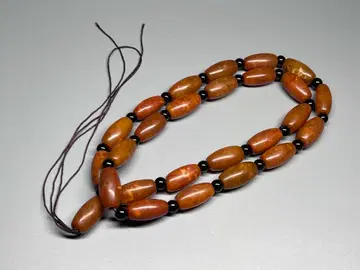 중국 고미술 염주 팔찌 계유황 천연옥 액세서리 구장