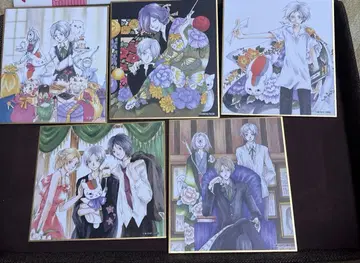 나츠메 우인장 20주년 콜라보 카페 트레이딩 색지 5장 세트