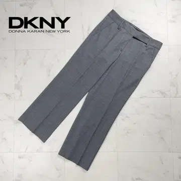 DKNY 센터 프레스 스트레이트 팬츠 그레이 사이즈 2*RC1285