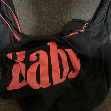 ERL 블랙 빨간색 Baby 프린트 숄더백