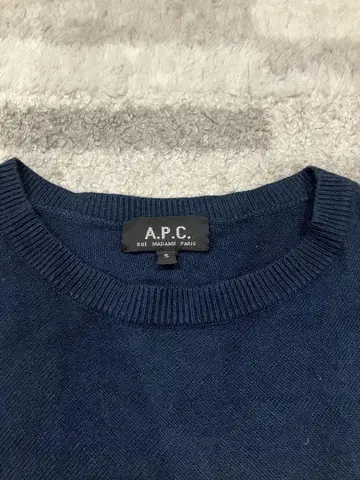 [ 새상품급 ] APC 니트 캐시미어 25% 네이비 니트 스웨터 S