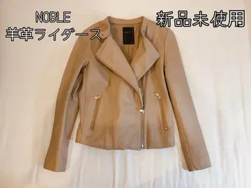 새상품 NOBLE 램 가죽 라이더 자켓