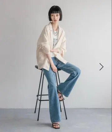 LOWRYSFARM 데님 플레어 팬츠