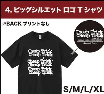 치프 트릭/Cheap Trick 일본 공연 한정판 굿즈 로고 티셔츠 L