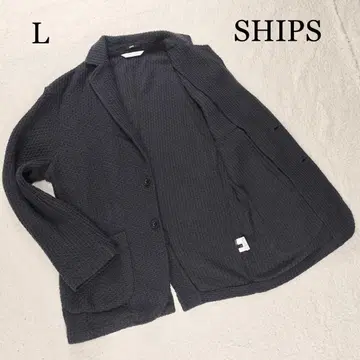 쉽스 테일러드 자켓 린넨 혼방 스트레치 언라이닝 자켓 L