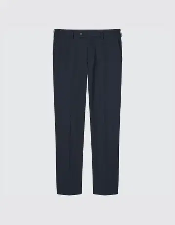 택 포함 새상품 UNIQLO 감동 팬츠 NAVY w42 코튼라이크 라이트