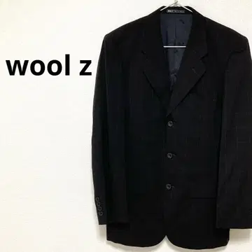 울 제트 남성용 오더 수트 자켓 블랙 모 100