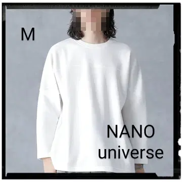 NANO universe [ 새상품급 ] 변형 허니콤 자카드 풋볼 T셔츠
