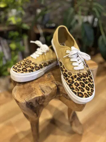 US 기획 레어 vans 오센틱 26.5 레오파드 8.5 거의 새상품