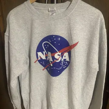 NASA 길단 바디 프린트 맨투맨 사이즈 M