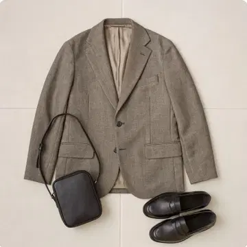 J1496@ GALAXY LIFESTYLE 충전솜 테일러드 자켓 XL