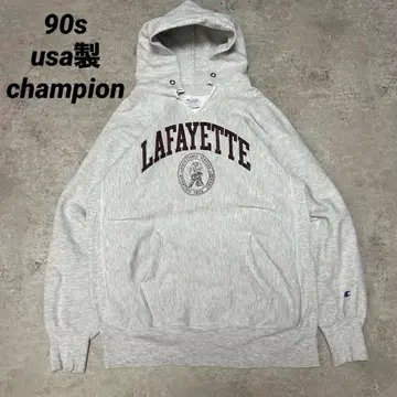 레어 90s usa제 Champion 리버스 위브 라파예트 대학