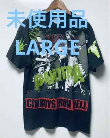 미사용품 PANTERA S/S TEE LARGE USA제