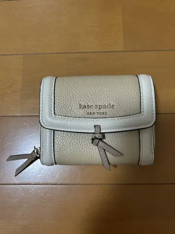 kate spade 접이식 지갑 베이지