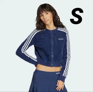 adidas Originals 플러피 니트 가디건 샤기