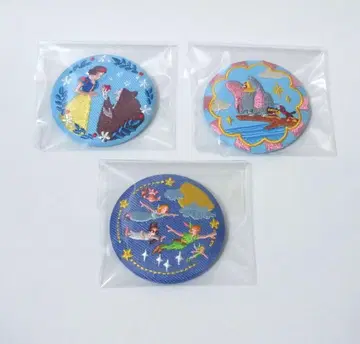 디즈니 자수 캔뱃지 비스킷 백설공주 던보 피터팬