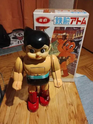 철완 아톰 오사카 양철 약 30cm 박스 포함