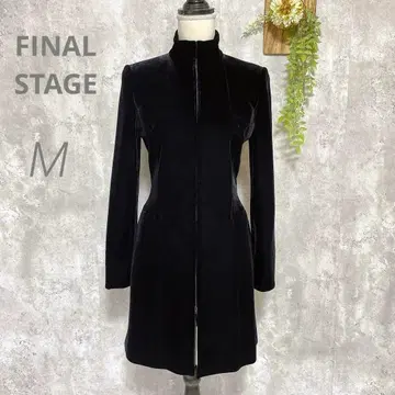 [ FINAL STAGE ] 벨로아 롱 자켓 풀 집업 스트레치 블랙