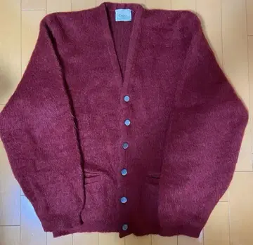빈티지 캠퍼스 모헤어 가디건 털 김 60s