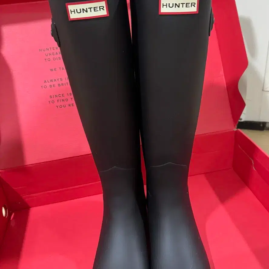 Hunter Refined Tall Rain Boots (Matte Black)