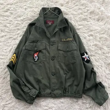 AVIREX 밀리터리 자수 와펜 긴팔 자켓