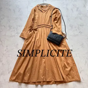 Simplicitie IENA 취급 드로 코드 원피스 롱 기장