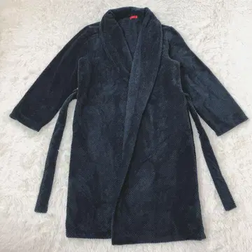 레어 TISSAIA 유로메이드 빈티지 가운 코트 네이비 XL