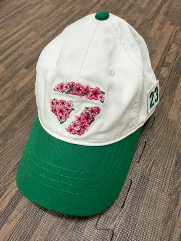 TAYLORMADE 꽃무늬 자수 캡 마스터즈 모델 한정판 미사용