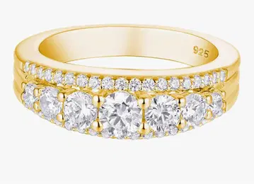 NEWSHE JEWELLERY 골드링 스톤 포함