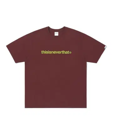 thisisneverthat 로고 티셔츠 버건디
