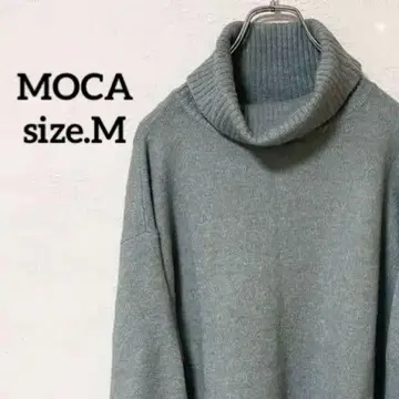 [ 모카MOCA ] M 긴팔 스웨터 가을/겨울 여성용 블루 그린