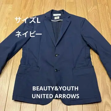 BEAUTY&YOUTH 네이비 테일러드 자켓