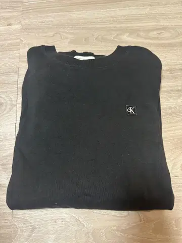 Calvin Klein 블랙 스웨트 셔츠