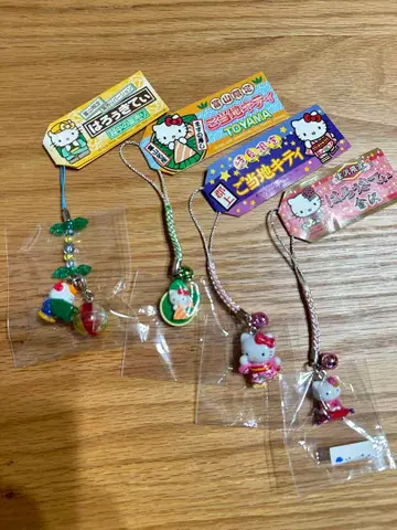 지역 한정 키티 매듭 스트랩 가나자와 도야마 기후