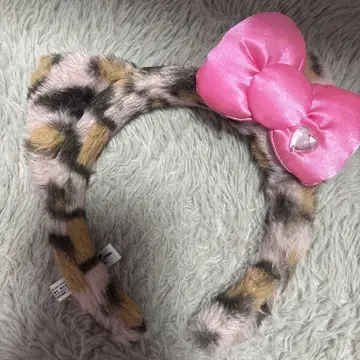 헬로키티 레오파드 무늬 머리띠